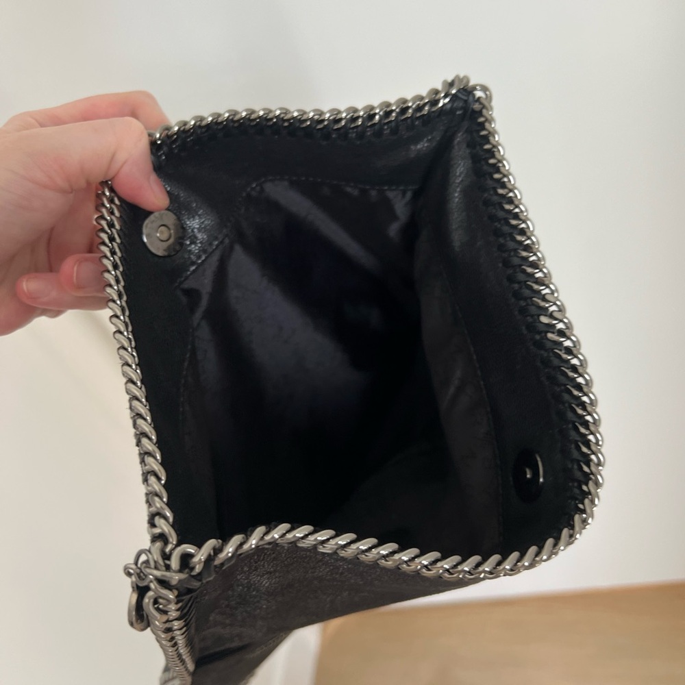 Stella McCartney Crystal-Embellished Falabella Pochette Clutch - Picture 4 of 5